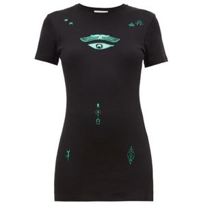 Sold Marine Serre Printed cotton-jersey T-shirt